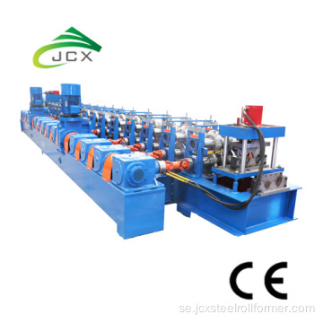 Highway guardrail forming machine